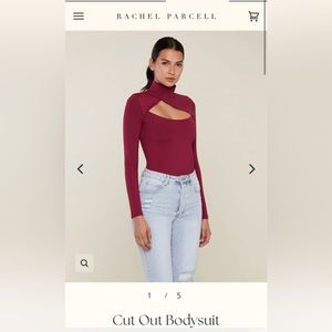 Rachel Parcell Red Bodysuit